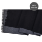 Preview: Scarf Shawl Silk Flannel Jacquard Melange Black Anthracite